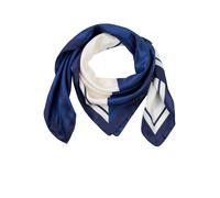 Halstuch HUGO "Auraize 90*90", Damen, medium blau 420, Satin, Polyester, unifarben, Modetücher, mit Print und HUGO Schriftzug (62966566-0) medium blau 420