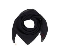 Halstuch HUGO "Seyora 65*65", Damen, schwarz 001, Chiffon, Viskose, unifarben, Modetücher, aus fließender Viskose (75672058-0) schwarz 001