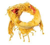 Halstuch Kopftuch Shemagh Palituch Taktischer Arabischer Arafat Schal Dreieckstuch Palästinenser PLO 100% Baumwolle (Orange/Geld Tie Die)