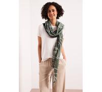 Halstuch STREET ONE, Damen, Gr. onesize, bound grün, Web, 100% Baumwolle, gemustert, Modetücher, im dreieckigen Schnitt (67687456-0) bound grün