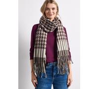 Halstuch STREET ONE, Damen, Gr. onesize, braun (muddy mocha), Stoff, 70% Polyester, 30% Viskose, gemustert, Modetücher, aus softem Materialmix (72495204-0) muddy mocha