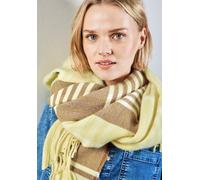 Halstuch STREET ONE, Damen, Gr. onesize, gelb (vanilla gelb), Stoff, 100% Polyester, gemustert, Modetücher, mit Karomuster (43614800-0) vanilla gelb