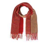 Halsüberkopf Accessoires - 45x180 Schal Tweed-Patch rot - Gr. - OS