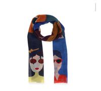 Halsüberkopf Accessoires - 55x190 Schal Face to Face blau - Gr. - OS