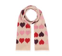 Halsüberkopf Accessoires - 70x180 Schal Hearts natur - Gr. - OS