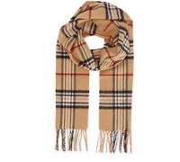 Halsüberkopf Accessoires - Cashmink Schal Karo 30x180cm camel - Gr. - OS
