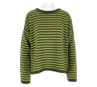 Halsüberkopf Accessoires - Pullover Rundhals Streifen khaki - Gr. - s