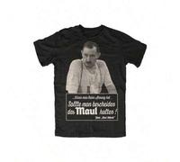 Halt an! Alfred-Shirt - Humorvoller Spruch & Wortspiel auf Deutsch, schwarzes kurzärmeliges Crew-Neck-T-Shirt für Herren, lässige & bequeme Freizeitkl