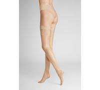 Hudson Damen Halterlose Strümpfe Glamour 20 Doppelsilikonstreifen 20 DEN Skin 0014 L