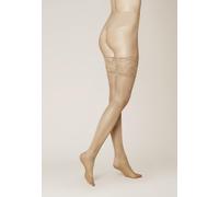 Kunert Satin Look 20 Halterloser Strumpf 3er Pack | M (II) | Tan (KU-1003)