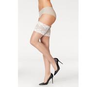 LASCANA Halterlose Strümpfe Damen puder-cream Gr.44/46