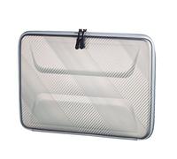 Hama 00101794 Schutzhülle für MacBook Air/Pro Retina Sleeve 33,8 cm (13,3 Zoll), silberfarben, Grau