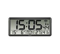 HAMA 186352 Jumbo, Digitale, Schwarze, Funkuhr