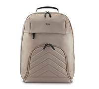 Hama Rucksack für Laptop (Laptopfach gepolstert für Laptops bis 16,2“, Tabletfach für 14,6“, Laptoprucksack mit 2 Vordertaschen und 1 Innenfach, ultraleichter Daypack) beige
