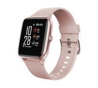 Hama Smartwatch 5910, GPS, wasserdicht (Fitnesstracker für Herzfrequenz/Kalorien, Sportuhr mit Schrittzähler, Schlafmonitor, Musiksteuerung, Fitness Armband für Damen, 6 Tage Akkulaufzeit) Rosé