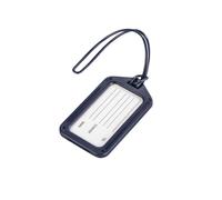 Hama Gepäckanhänger, 9 x 5 cm, 2er-Set, Dunkelblau Blau