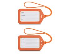 Hama Gepäckanhänger, 9 x 5 cm, 2er-Set, Orange Orange