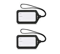 Hama Gepäckanhänger, 9 x 5 cm, 2er-Set, Schwarz Schwarz