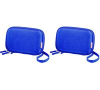 Hama HDD/SSD-Hüllen - Schutzhülle für Externe Festplatten bis 2,5 Zoll, Universal, Kratzfest, Wasserdicht, Blau, Eva (Ethylen-Vinylacetat), Modern, Unisex, Kindergerecht (Packung mit 2)