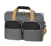 Hama Laptop Tasche bis 14.1 Zoll (Notebook für, Tablet, MacBook, Chromebook, Umhängetasche als Arbeitstasche oder Schultasche Herren und Damen) Schwarz/Grau, 00217129