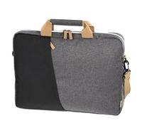 Hama Laptop Tasche bis 14.1 Zoll (Notebook Tasche für Laptop, Tablet, MacBook, Chromebook bis 14,1 Zoll, Umhängetasche als Arbeitstasche oder Schultasche für Herren und Damen) schwarz grau