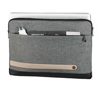Hama 196603 Terra Notebooktasche für maximal 39,6 cm (15,6 Zoll) grau, grau, 40 cm