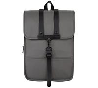 Hama Laptoprucksack 15.6 Zoll, 40 cm (Laptoptasche für Damen und Herren, Leichter Rucksack aus wasserabweisendem Material, Tasche mit Tabletfach, verstellbaren Schultergurten, Trolleyband) grau