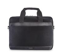 Hama Laptoptasche aus Samt (Laptoptasche 40-41 cm, Umhängetasche für PC und Tablet, Dokumententasche, Reisetasche, Arbeit, Damen und Herren), Schwarz