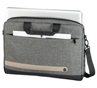 Hama Laptop Tasche Terra bis 15.6 Zoll (Notebook Tasche für Laptop, Tablet, MacBook, Chromebook bis 40 cm 15,6 Zoll, Umhängetasche als Arbeitstasche oder Schultasche für Herren und Damen) Grau