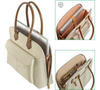 Hama Notebook-Tasche Fabulous Handtasche Beige 13,3" bis 14,9" - beige Polyester 217244