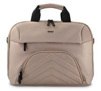 Hama Laptoptasche für 13,3-14,1 Zoll (leichte Businesstasche als Umhängetasche oder Tragetasche, Notebooktasche mit zwei Vordertaschen und Organizer, Innenfach, Tabletfach, gepolstert) beige