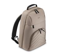 Hama Rucksack für Laptop – gepolstertes Fach bis 16,2", Tabletfach 14,6", 2 Vordertaschen, Beige