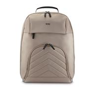Hama Rucksack für Laptop (Laptopfach gepolstert für Laptops bis 16,2“, Tabletfach für 14,6“, Laptoprucksack mit 2 Vordertaschen und 1 Innenfach, ultraleichter Daypack) beige
