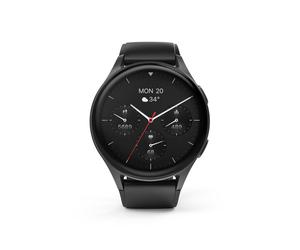 HAMA Smartwatch "8900", GPS, AMOLED 1.43", Telefonfunktion, Alexa, rund, Schwarz (00178611) - 10€ sparen mit Wero