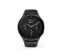 HAMA Smartwatch "8900", GPS, AMOLED 1.43", Telefonfunktion, Alexa, rund, Schwarz (00178611)