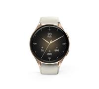 Hama Smartwatch "8900", GPS, AMOLED 43 mm, Telefonfunktion, Alexa, rund, Gold Beige-Gold