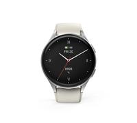 Hama Smartwatch "8900", GPS, AMOLED 43 mm, Telefonfunktion, Alexa, rund, Silber Beige-Silber