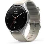 Hama Smartwatch 8900 [inkl. Kunststoff-Armband beige] Aluminiumgehäuse silber | Zustand: Neu