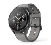 Hama Smartwatch, AMOLED Farbdisplay 1,43“, GPS, IP68 + 5ATM, schwarz | Musikspeicher, Panda Glass, Telefonfunktion, WhatsApp, Sprachassistent, Schlaftracker, 110 Sportmodi, Schrittzähler, Puls etc