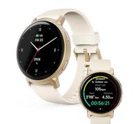 Hama Smartwatch „Arion“, Fitnessuhr mit GPS, AMOLED 1,32“/43mm, Gold | Telefonfunktion, Herzfrequenz, IP68 + 3ATM, 110 Sportmodi, Schlafüberwachung, 8 Tage Akku, Android, iOS