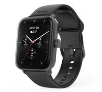Hama Smartwatch, Farbdisplay 1,65“, Telefonfunktion, GPS, IP68, schwarz | WhatsApp, Email, Sprachassistent, Schlaftracker, 100 Sportmodi + Trainingspläne, Schrittzähler, Pulsmesser, Kalorien etc