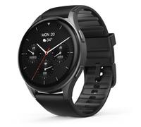 HAMA Smartwatch "8900", GPS, AMOLED 1.43", Telefonfunktion, Alexa, rund, Schwarz (00178611)
