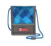 Hama Step by Step Brustbeutel „City Cops“, blau/grau, mit Sichtfenster, Münzfach mit Reißverschluss, Schlüsselbefestigung, zum Umhängen, für Jungen ab der 1. Klasse