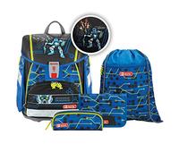 Step by Step | Schulranzen-Set „TOUCH 2 FLASH“, Future Robot, mit Lichteffekten