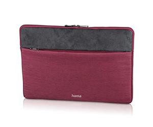 Hama Tasche für Tablet und Notebook bis 15.6 Zoll (Tablettasche, Laptoptasche für Notebook, Tablet, MacBook, Surface bis 15,6 Zoll, Hülle, Case, Laptophülle, Sleeve) rot Tayrona 40 cm