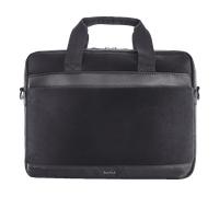 Hama Laptoptasche aus Samt (Laptoptasche 40-41 cm, Umhängetasche für PC und Tablet, Dokumententasche, Reisetasche, Arbeit, Damen und Herren), Schwarz