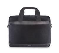 Hama Laptoptasche aus Samt (Laptoptasche 40-41 cm, Umhängetasche für PC und Tablet, Dokumententasche, Reisetasche, Arbeit, Damen und Herren), Schwarz