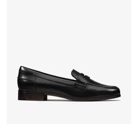 Clarks Hamble Loafer 261477394 Black Leather Schwarz 39