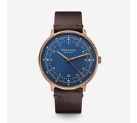 Hamburg dunkelblau bronze - Leder - Vintage mokka