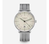 Hamburg Pro Automatik alabaster - Edelstahl - SuperSlim silber